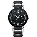 Rado Rado Centrix R30934152  R30934152 кварцевые мужские часы  черный циферблат, браслет сталь + керамические вставки — вид спереди