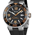 Epos Epos Originale 3441.131.99.52.55  3441.131.99.52.55 механические мужские часы  черный циферблат, браслет каучук — вид спереди