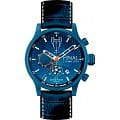 Jacques Lemans Jacques Lemans U-42B  U-42B кварцевые мужские часы  синий циферблат, браслет кожа + текстиль — вид спереди