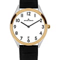 Jacques Lemans Jacques Lemans 1-2186B  1-2186B кварцевые женские часы  белый циферблат, браслет кожаный — вид спереди