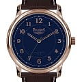 Нестеров Нестеров H0282C52-15B  H0282C52-15B кварцевые мужские часы  синий циферблат, браслет кожаный — вид спереди