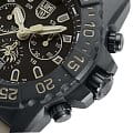 Luminox Luminox Navy SEAL Foundation Chronograph XS.3590.NSF.SET кварцевые мужские часы часы, крупный план черный циферблат