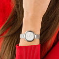 Obaku Obaku Diamond V277LXCIMC кварцевые женские часы часы, крупный план серебристый циферблат