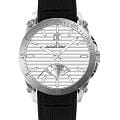 Jacques Lemans Jacques Lemans Derby 1-2202F  1-2202F кварцевые мужские часы  серебристый циферблат, браслет кожаный — вид спереди