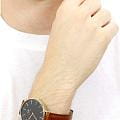 Daniel Wellington Daniel Wellington Classic St Mawes Gold DW00100543 classic  шведские мужские часы на браслете кожаный боковой вид