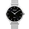 Atlantic Atlantic Elagance 29038.41.61MB  29038.41.61MB кварцевые женские часы  черный циферблат, браслет нержавеющая сталь — вид спереди