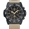 Luminox Luminox Navy SEAL Foundation Chronograph XS.3590.NSF.SET  XS.3590.NSF.SET кварцевые мужские часы  черный циферблат, браслет резина — вид спереди