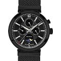 Jacques Lemans Jacques Lemans Classic 1-1698E  1-1698E кварцевые мужские часы  черный циферблат, браслет нержавеющая сталь — вид спереди