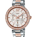 Casio Casio Sheen SHE-3065SPG-7AUER  SHE-3065SPG-7A кварцевые женские часы  шампань циферблат, браслет сталь с ip покрытием — вид спереди