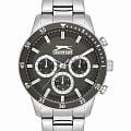 Slazenger Slazenger SL.09.2260.2.04  SL.09.2260.2.04 кварцевые мужские часы  черный циферблат, браслет суперметалл — вид спереди