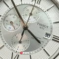Tissot Tissot Chemin des Tourelles Chronograph T099.427.11.038.00 механические мужские часы часы, крупный план белый циферблат