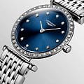 Longines Longines La Grande Classique L4.341.0.97.6 кварцевые женские часы часы, крупный план синий циферблат
