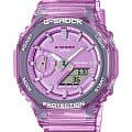 Casio Casio G-Shock GMA-S2100SK-4A  GMA-S2100SK-4A электронные женские часы  фиолетовый циферблат, браслет пластик — вид спереди