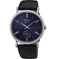 Seiko Seiko SRK037P1  SRK037P1 кварцевые мужские часы  синий циферблат, браслет кожаный — вид спереди