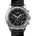 Jacques Lemans Jacques Lemans 1-2188A  1-2188A кварцевые мужские часы  черный циферблат, браслет кожаный — вид спереди
