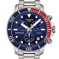 Tissot Tissot Seastar 1000 Quartz Chronograph T120.417.11.041.03 Seastar 1000 T1204171104103 кварцевые мужские часы  синий циферблат, браслет нержавеющая сталь — вид спереди
