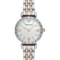 Emporio Armani Emporio Armani AR11290  AR11290 кварцевые мужские часы  перламутровый циферблат, браслет сталь с ip покрытием — вид спереди