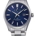 Orient Orient RE-AU0403L  RE-AU0403L механические мужские часы  синий циферблат, браслет нержавеющая сталь — вид спереди