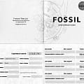 Оригинальные часы Fossil Fossil Carlie  ES3435 кварцевые калибр механизма  общий вид