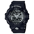 Casio Casio G-Shock GA-710-1A GA GA-710-1A электронные мужские часы  черный циферблат, браслет полимер — вид спереди