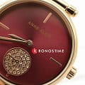 Anne Klein Anne Klein Crystal  3000BYRG женские часы бордовый циферблат на запястье