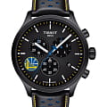 Tissot Tissot Chrono XL NBA T116.617.36.051.02 Chrono XL T1166173605102 кварцевые мужские часы  черный циферблат, браслет кожаный — вид спереди