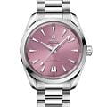 Omega Omega Seamaster Aqua Terra 220.10.38.20.10.005 Aqua Terra 22010382010005 механические мужские часы  розовый циферблат, браслет нержавеющая сталь — вид спереди
