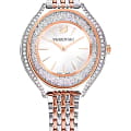 Swarovski Swarovski Crystalline Aura 5644075  5644075 кварцевые женские часы  серебристый циферблат, браслет нержавеющая сталь с pvd-покрытием — вид спереди