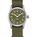 Hamilton Hamilton Khaki Field Quartz 33mm H69301960  H69301960 кварцевые мужские часы  зеленый циферблат, браслет тканевый — вид спереди