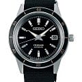 Seiko Seiko Presage SRPG09J1  SRPG09J1 механические мужские часы  черный циферблат, браслет нейлон — вид спереди