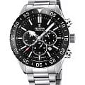 Festina Festina Ceramic F20575/3  F20575/3 кварцевые мужские часы  черный циферблат, браслет нержавеющая сталь — вид спереди