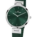 Jacques Lemans Jacques Lemans  Classic 1-2110H  1-2110H кварцевые женские часы  зеленый циферблат, браслет нержавеющая сталь — вид спереди