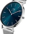 Daniel Wellington Daniel Wellington Classic Mesh Arctic Silver DW00100628  наручные мужские часы фото под углом.