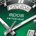 Epos 3501.142.20.93.30 наручные мужские часы застежка крупным планом