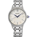 Seiko Seiko Weitere Modelle Quarz SRZ543P1  SRZ543P1 кварцевые женские часы  белый циферблат, браслет нержавеющая сталь — вид спереди