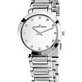 Jacques Lemans Jacques Lemans 1-1842M  1-1842M кварцевые женские часы  белый циферблат, браслет нержавеющая сталь — вид спереди
