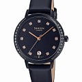 Casio Casio Sheen SHE-4056BL-1A  SHE-4056BL-1A кварцевые женские часы  черный циферблат, браслет сталь с ip покрытием — вид спереди