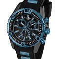 Jacques Lemans Jacques Lemans Sport 1-1805C  1-1805C кварцевые мужские часы  черный циферблат, браслет силикон — вид спереди