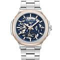 Kenneth Cole Kenneth Cole Automatic KCWGY0046201  KCWGY0046201 механические мужские часы  синий циферблат, браслет нержавеющая сталь — вид спереди