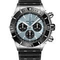 Breitling Breitling Super Chronomat B01 44 PB0136251C1S1  PB0136251C1S1 механические мужские часы  голубой циферблат, браслет каучук — вид спереди