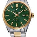 Orient Orient RE-AU0405E  RE-AU0405E механические мужские часы  зеленый циферблат, браслет сталь с ip покрытием — вид спереди
