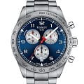 Tissot Tissot PRS 516 Chronograph T131.617.11.042.00 PRS 516 T1316171104200 кварцевые мужские часы  синий циферблат, браслет нержавеющая сталь — вид спереди