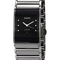 Rado Rado Integral R20784759  R20784759 кварцевые женские часы  черный циферблат, браслет сталь + керамические вставки — вид спереди