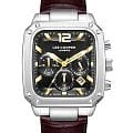 Lee Cooper Lee Cooper LC08184.352  LC08184.352 кварцевые мужские часы  черный циферблат, браслет кожаный — вид спереди