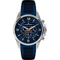 Jacques Lemans Jacques Lemans 1-1799C  1-1799C кварцевые мужские часы  синий циферблат, браслет  — вид спереди