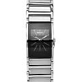 Rado Rado Integral R20786159  R20786159 кварцевые женские часы  черный циферблат, браслет сталь + керамические вставки — вид спереди