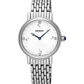 Seiko Seiko SFQ805P1  SFQ805P1 кварцевые женские часы  белый циферблат, браслет нержавеющая сталь — вид спереди