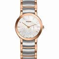 Rado Rado Centrix R30186923  R30186923 кварцевые женские часы  перламутровый циферблат, браслет сталь c pvd покрытием — вид спереди
