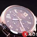 Casio Casio Sheen SHE-3806BR-5A sheen японские женские часы на браслете 18-каратное желтое золото боковой вид