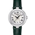 Tissot Tissot Bellissima T126.010.16.113.02 Small T1260101611302 кварцевые женские часы  белый циферблат, браслет кожаный — вид спереди